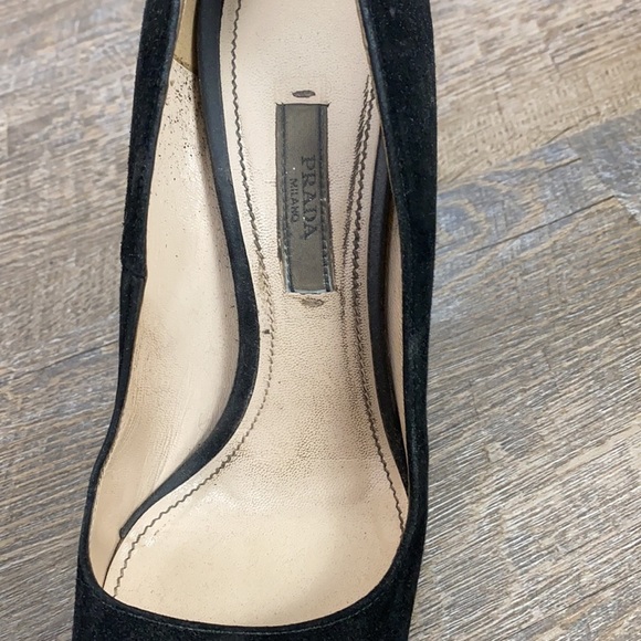 Prada Calzature Donna Camoscio basic black 38.5 - Picture 5 of 16